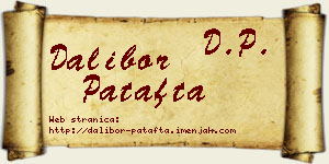 Dalibor Patafta vizit kartica